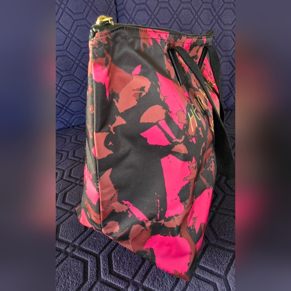 Henri Bendel Pink Camo Floral Tote Rare Shoulder Handbag Bag New - Picture 5 of 6